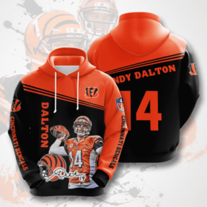 Cincinnati Bengals 3D Printed Hooded Pocket Pullover Hoodie For Awesome Fans
