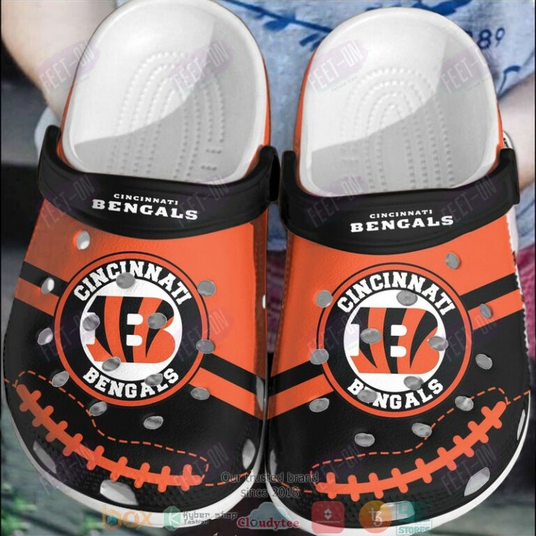 Cincinnati Bengals Crocs Crocband Shoes - Bengalsfanhome.com